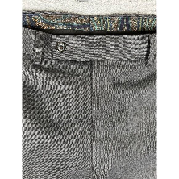 Lauren Ralph Lauren Mens Gray Suit Dress Pants 36x32 Straight Leg Poly/Rayon - Picture 2 of 11